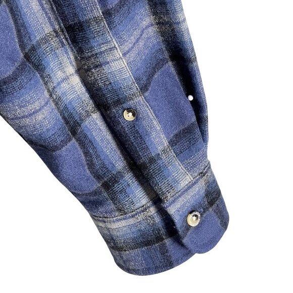 VTG Pendleton Men M 100% Wool Flannel Shacket Vintage Jacket Flannel Fully Lined - Picture 6 of 16